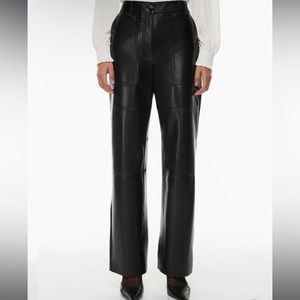 WILFRED VANGUARD FAUX LEATHER PANT